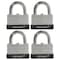 Brinks Keyed Alike Padlock, Laminated Steel, 40mm 4PK 172-40411 - alternate 2